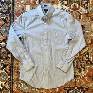 J.Crew Men’s Blue Button Up Long Sleeve Shirt Classic | Size S